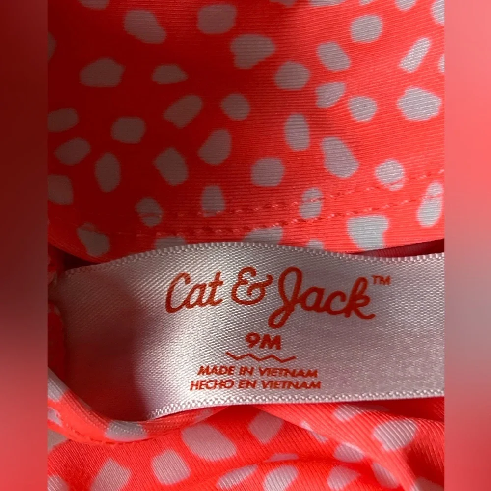 20. Cat & Jack Girls' Swimwear pink polka dots